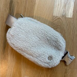lululemon athletica White Sherpa Crossbody Bag